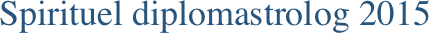 Spirituel diplomastrolog 2015 