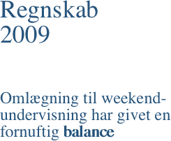 Regnskab  2009